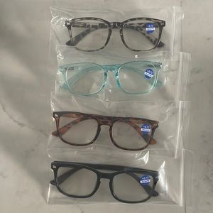 4 pairs of blue light glasses